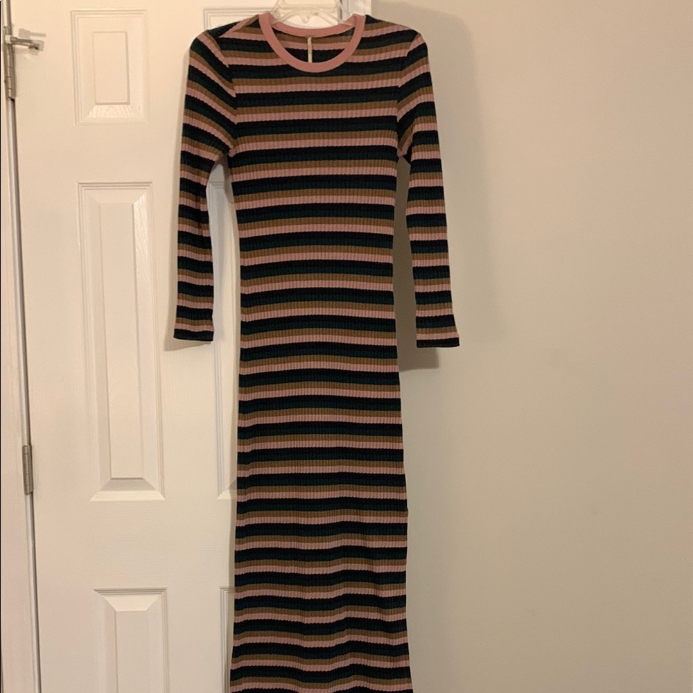 Free People Bodycon Long Sleeve Dress